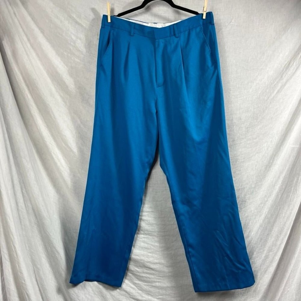 Vintage Montique Leisure Pants Mens 36x29 Retro‎ Track Golf Bright Funky Indie